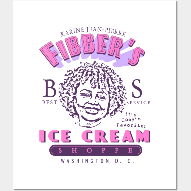 Fibbers Ice Cream Wall Art by RIGHTEEES